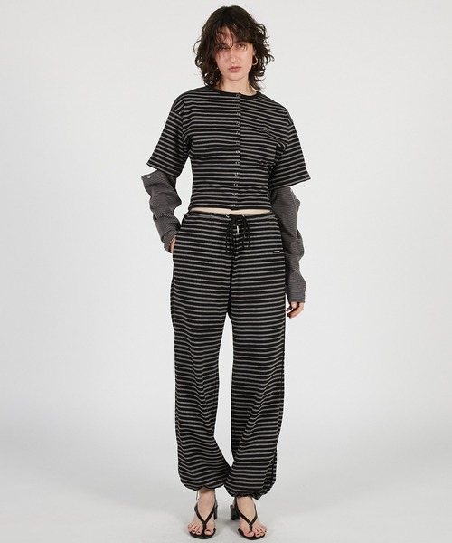 パンツ 「2026Summer Pre-Order」ボーダーイージーパンツ / Border Easy Pants レディースの画像