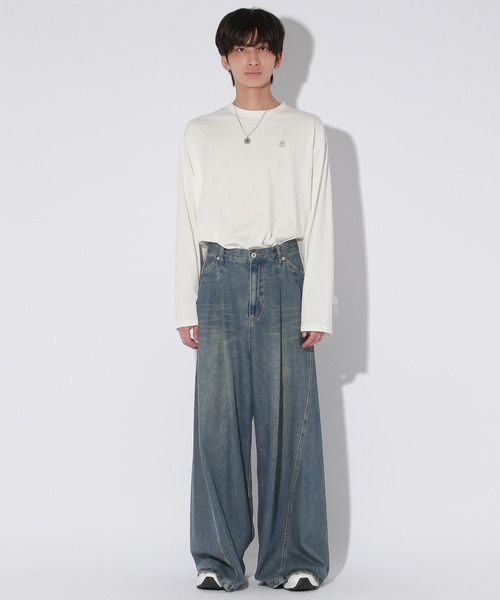 「Anui」 デニムパンツ 5 ブラック レディース_画像8