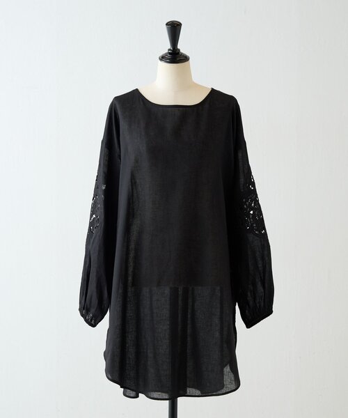 ビアズリー BEARDSLEY フレアブラウス シャツ トップス チュニック 