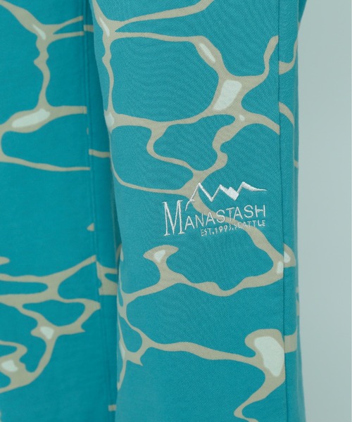 「MANASTASH」 イージーパンツ X-LARGE ターコイズブルー メンズ_画像9