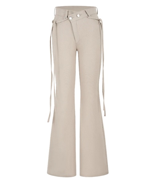 andwang デニム ストレートフレア リボン ANDWANG ジーンズ デニム デニムパンツ Ribbon Straight Flare Denim