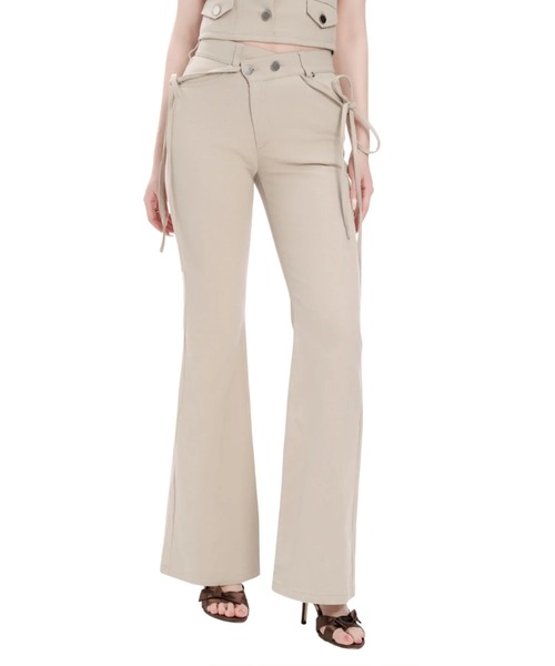 ANDWANG ジーンズ デニム デニムパンツ Ribbon Straight Flare Denim