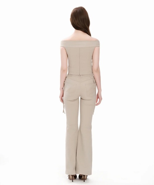 ANDWANG ジーンズ デニム デニムパンツ Ribbon Straight Flare Denim