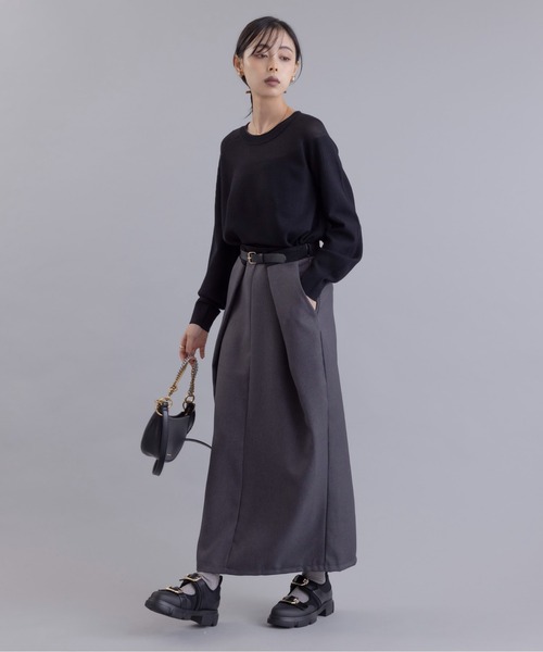 「Eimee Law」 ロングスカート MEDIUM ブラック レディース_画像4