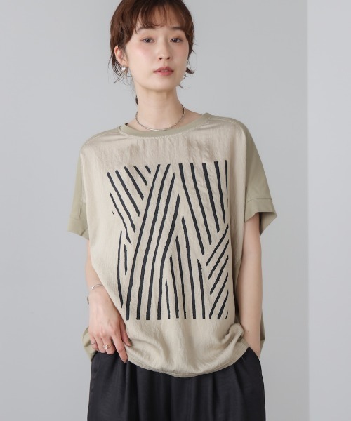 Bou Jeloud（ブージュルード） tシャツ 半袖 モノトーンゼブララインT