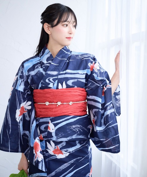 ＆soiree（アンドソワレ） 浴衣 「9種類から選べる」3点セット浴衣