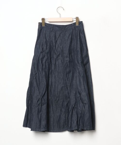 「BLUE LABEL CRESTBRIDGE」 デニムスカート 38 ブルー レディース_画像2