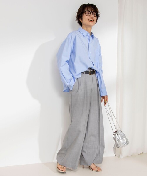 「Rie Miller」 長袖シャツ 38 ホワイト レディース_画像5