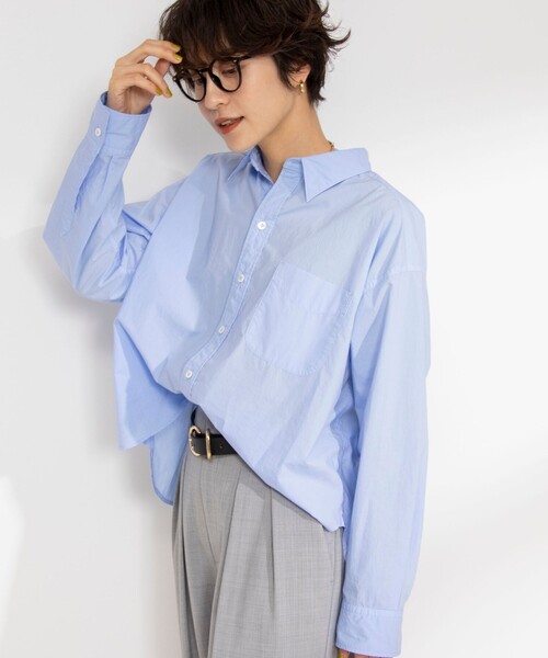 「Rie Miller」 長袖シャツ 38 ホワイト レディース_画像8