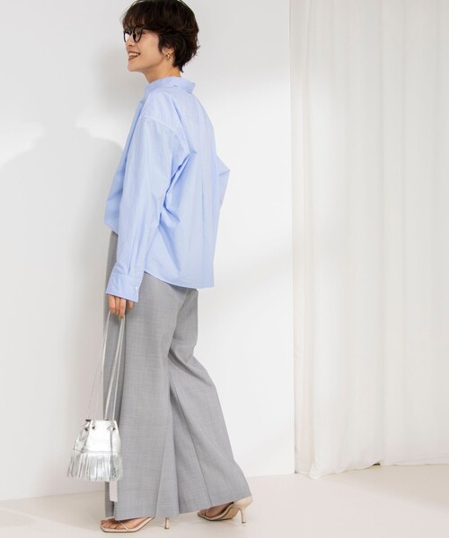「Rie Miller」 長袖シャツ 38 ホワイト レディース_画像9