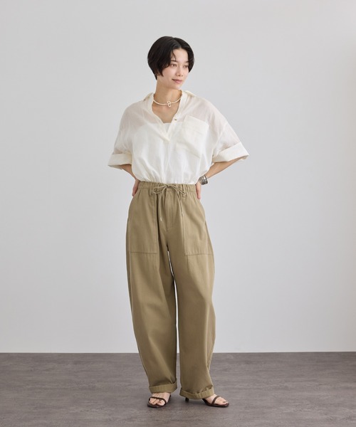 パンツ ドライコットンルーズベイカーパンツ レディース | SALON adam et rope' | 22