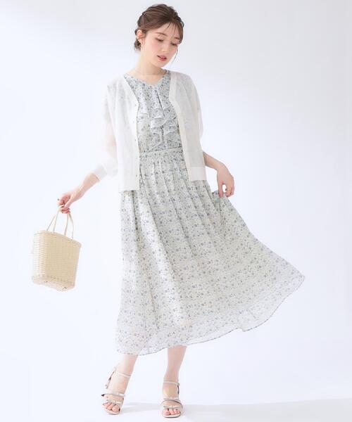 Couture Brooch（クチュール ブローチ） ワンピース 夏 半袖 「洗える