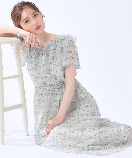 Couture Brooch（クチュール ブローチ） ワンピース 夏 半袖 「洗える