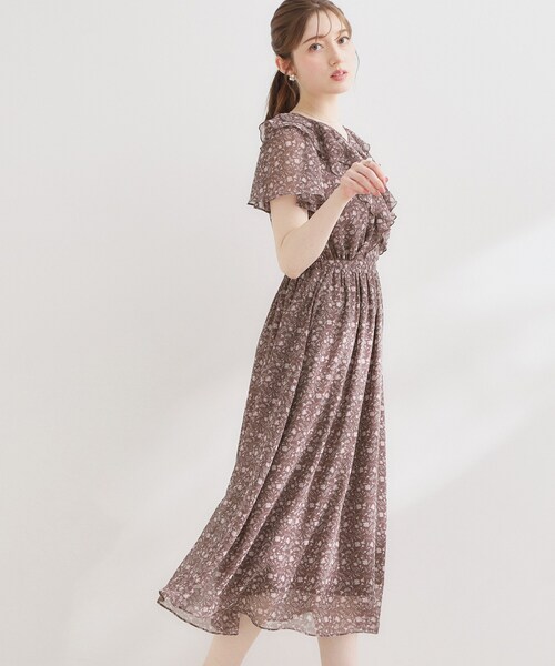 Couture Brooch（クチュール ブローチ） ワンピース 夏 半袖 「洗える