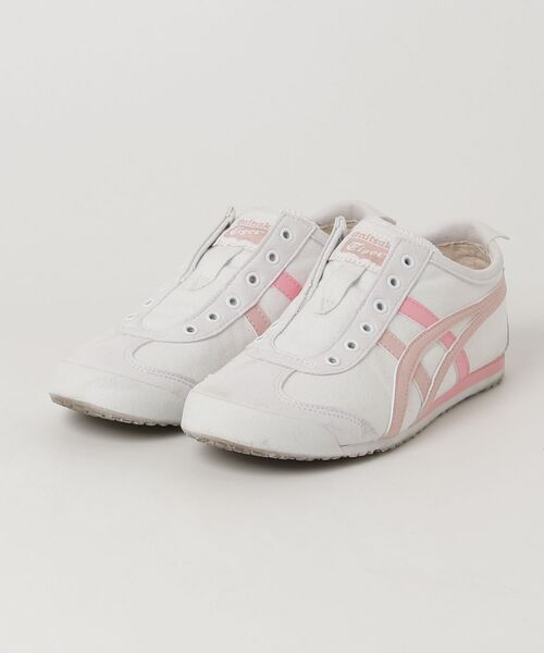Onitsuka Tiger（オニツカタイガー） スリッポン 23 ホワイト×ピンク