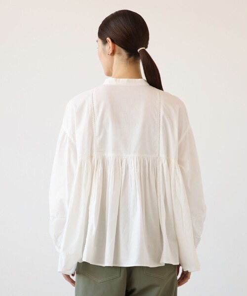 「Afternoon Tea」 長袖ブラウス MEDIUM オフホワイト レディース_画像5