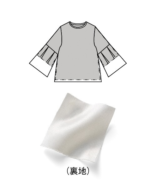 「IEDIT」 長袖ブラウス 3L アイボリー レディース_画像7