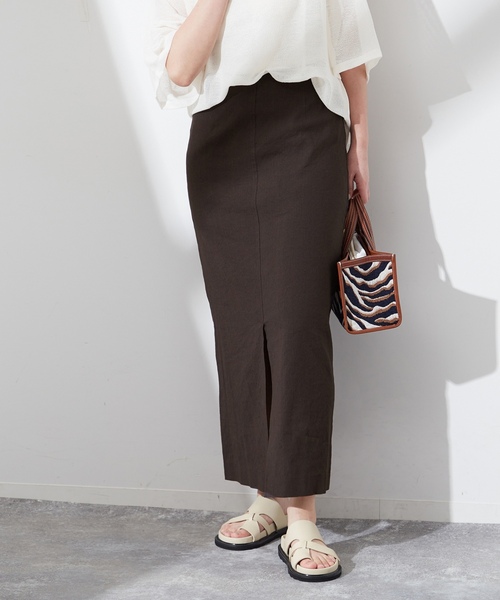 「journal standard L'essage」 ロングスカート 38 グリーン レディース_画像2