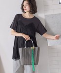 かごバッグ カゴバッグ クリア かごバッグ /...の詳細画像1