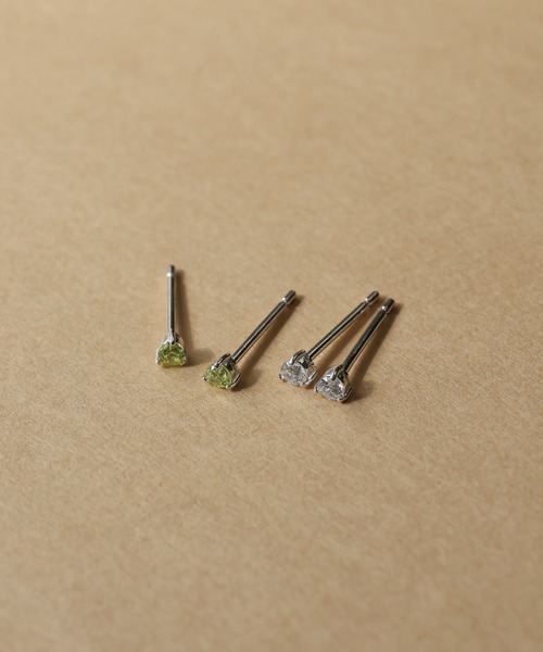 ピアス SILVER925 ミクロピンピアス SV(CZ) レディース メンズ