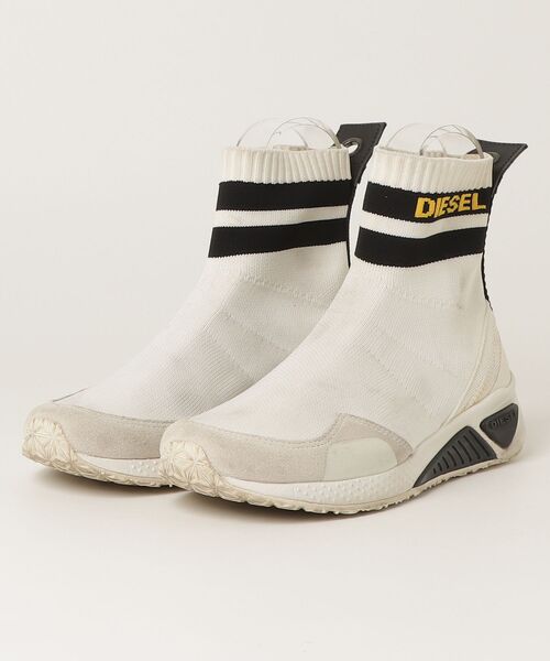 DIESEL（ディーゼル） ハイカットスニーカー 23cm ベージュ レディース