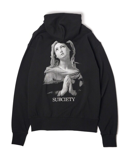 「Subciety」 ジップアップパーカー - グレー メンズ_画像2