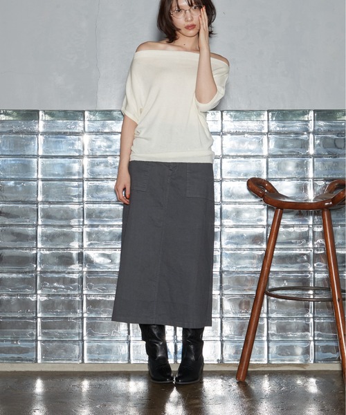 OFROOM ロング スカート 「2026秋冬新作」Work Long Skirt｜ワーク