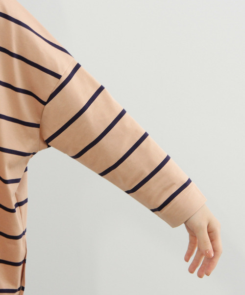 「ADAM ET ROPE'」 長袖カットソー F ピンク系その他2 レディース_画像4