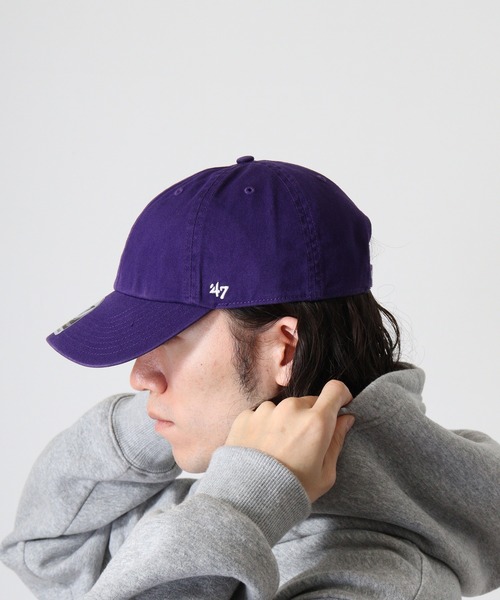 【希少】NEAT 刺繍 パープル 47 キャップ 47（フォーティーセブン） キャップ 帽子 MLB公認 '47BRAND NY LA