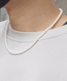 SBG by 7JEWELRY ネックレス アクリルパールネックレス メンズ