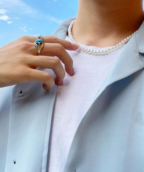 SBG by 7JEWELRY ネックレス SBG アクリルパールネックレス メンズ