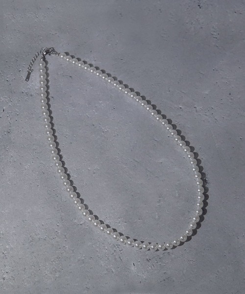 SBG by 7JEWELRY ネックレス アクリルパールネックレス メンズ