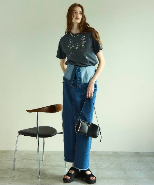 メゾンスペシャル　2way ワンピース　ブルー MAISON SPECIAL（メゾンスペシャル）の「Jacket 2way Onepiece