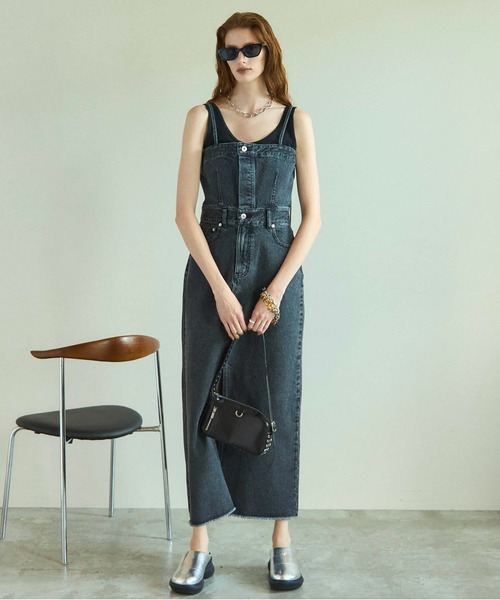 メゾンスペシャル　2way ワンピース　ブルー MAISON SPECIAL（メゾンスペシャル） ワンピース 2way Denim One-piece