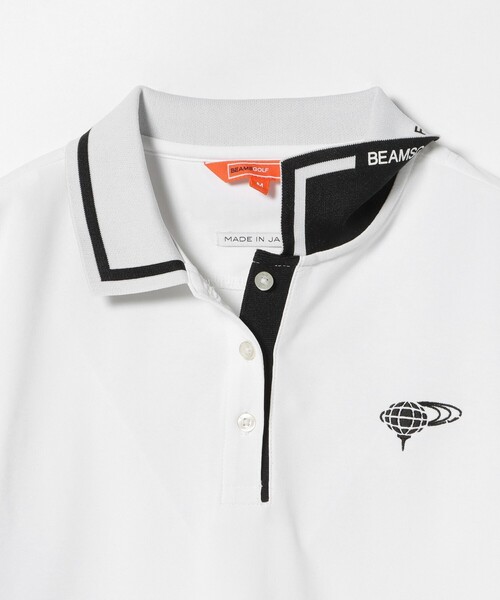 〈WOMEN〉 ORANGE LABEL / 襟ロゴ バイカラー ポロシャツ BEAMS GOLF（ビームス ゴルフ） ポロシャツ ポロ 「WOMEN」 ORANGE
