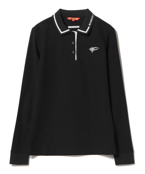 新品　ビームスゴルフ　レディースポロシャツ　黒 BEAMS GOLF ポロシャツ ポロ 「WOMEN」 ORANGE LABEL / 襟ロゴ