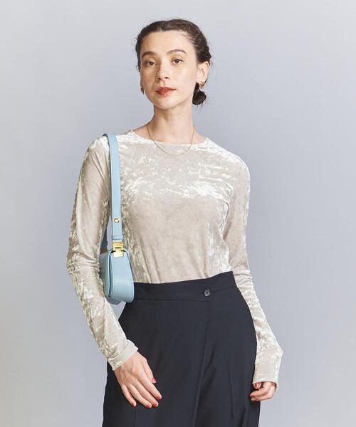 BEAUTY＆YOUTH UNITED ARROWS tシャツ Tシャツ ベロアロングスリーブT