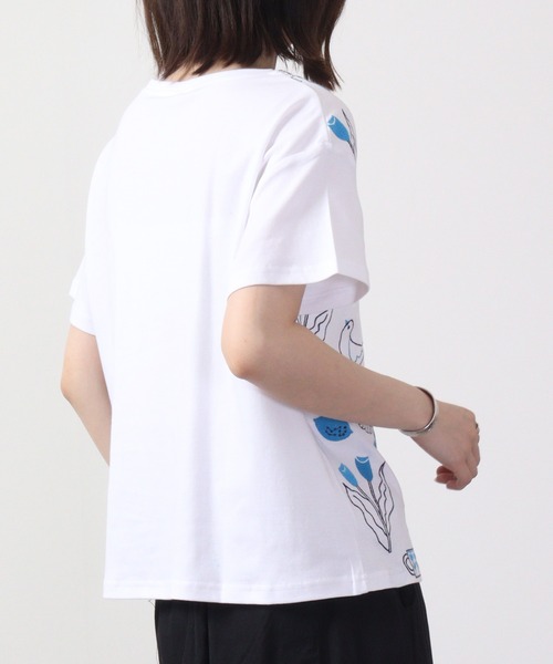Emago tシャツ EMAGO 日常2色刺繍T 半袖 レディース : ZOZOTOWN