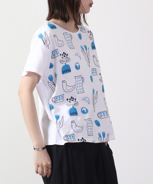tシャツ EMAGO 日常2色刺繍T 半袖 レディース Emago tシャツ EMAGO 日常2色刺繍T 半袖 レディース : ZOZOTOWN