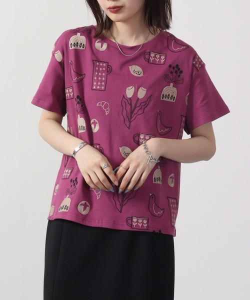 tシャツ EMAGO 日常2色刺繍T 半袖 レディース Emago tシャツ EMAGO 日常2色刺繍T 半袖 レディース : ZOZOTOWN