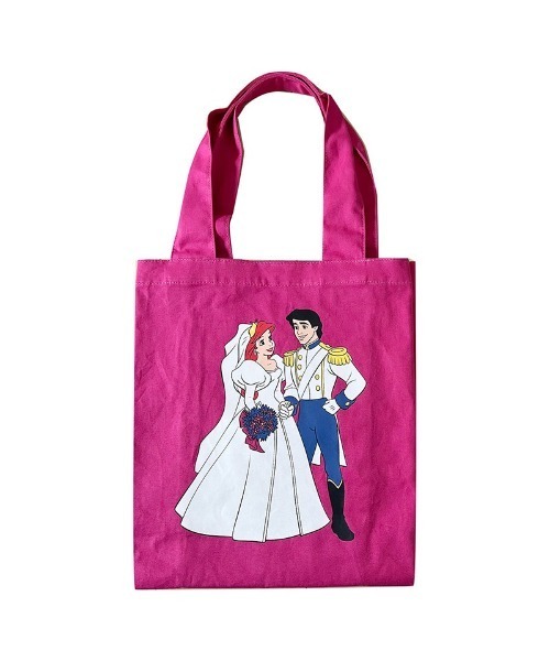 【レア/新品】限定カラー スモール トートバッグ エコバッグ ピンク 紫 Disney エコバッグ 「 NOSTALGICA 」 リトル・マーメイド