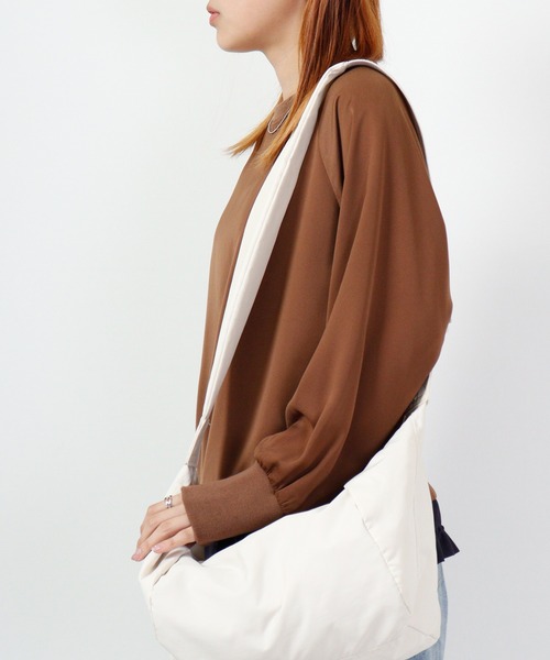 Anna Nicola tシャツ 裾配色トップス 長袖 レディース