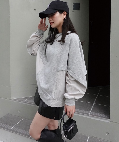 tシャツ ドルマン裏毛プルオーバー レディース HER. tシャツ ドルマン裏毛プルオーバー レディース : ZOZOTOWN