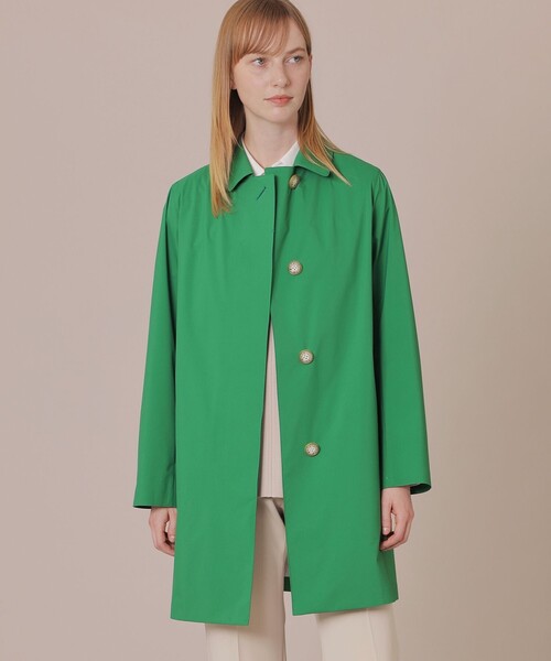 ✨未使用品 MACKINTOSH LONDON スプリングコート ピンク S BANTON/バントン】ハイブリッドギャバジンステンカラーコート