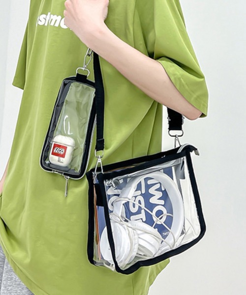 Mignonjour ショルダーバッグ バッグ FReePLACe/ポーチ付きクリア