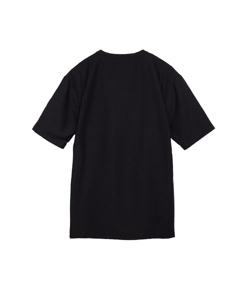 HIGH STREET∴RIPAウェーブパターン半袖Vネックカットソー HIGH STREET tシャツ STREET∴RIPAウェーブパターン半袖Vネック