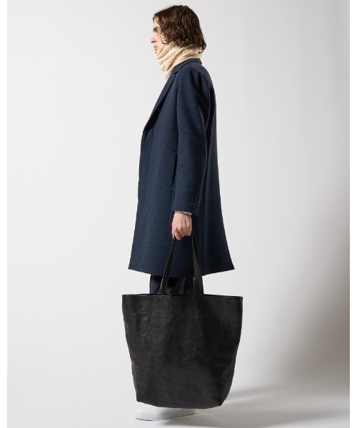 wjk レザー 大容量 軽量 トートバッグ 黒 ブラック wjk トートバッグ KOBE LEATHER big tote bag メンズ レディース