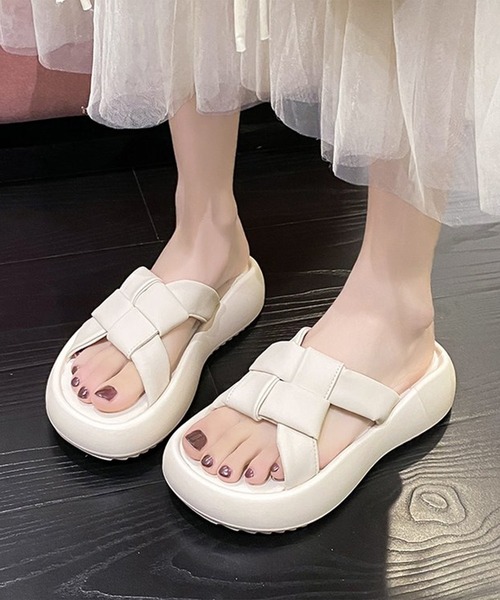 Lace Ladies（レースレディース） サンダル メッシュ ベルト 厚底