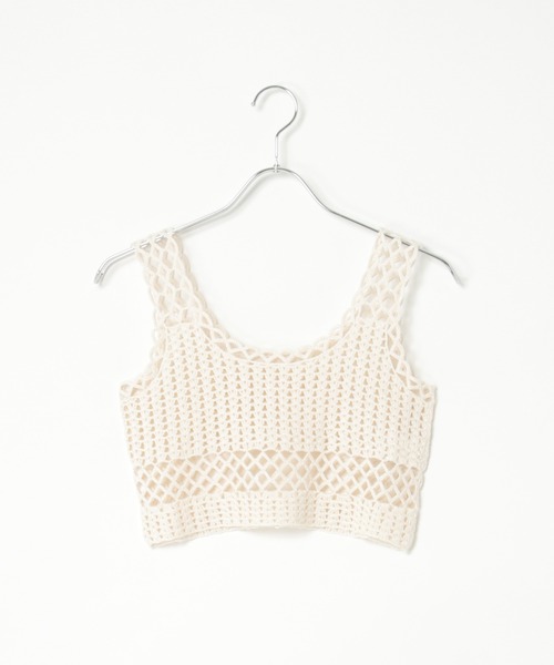 ROKU タンクトップ　ビスチェ roku 6 waffle tank top タンクトップ ビスチェ - メルカリ