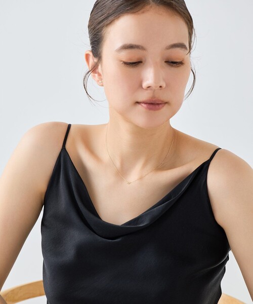 ete ネックレス 「レイヤー」 K18YG リボン レディース